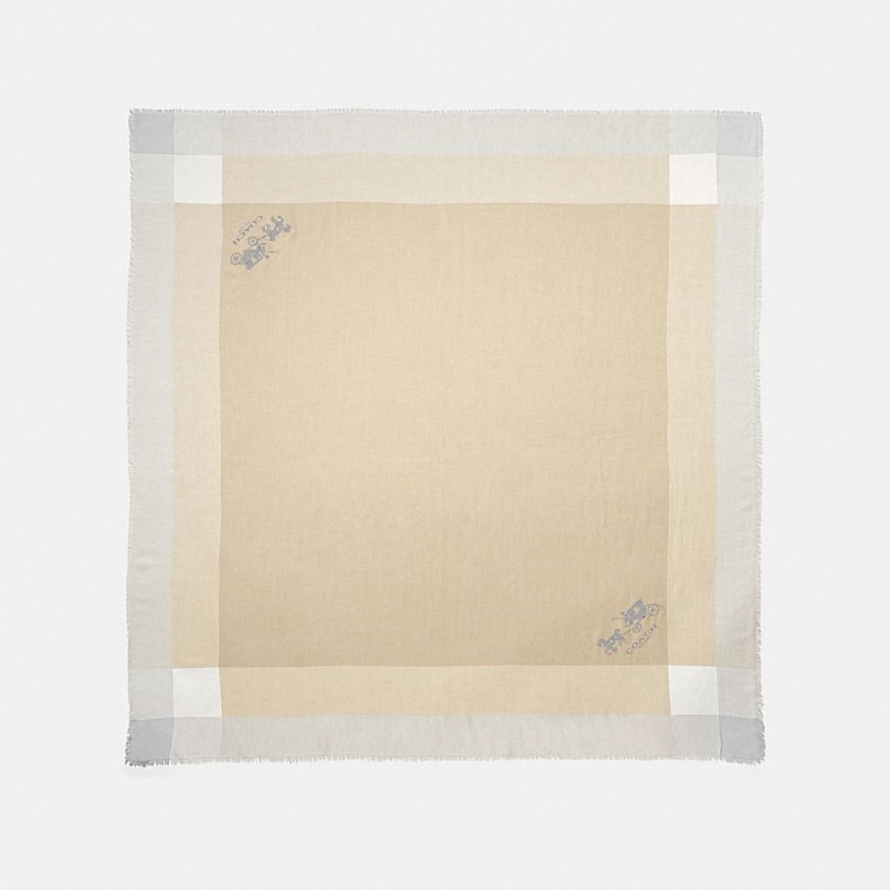 Coach Windowpane Challis Scarf